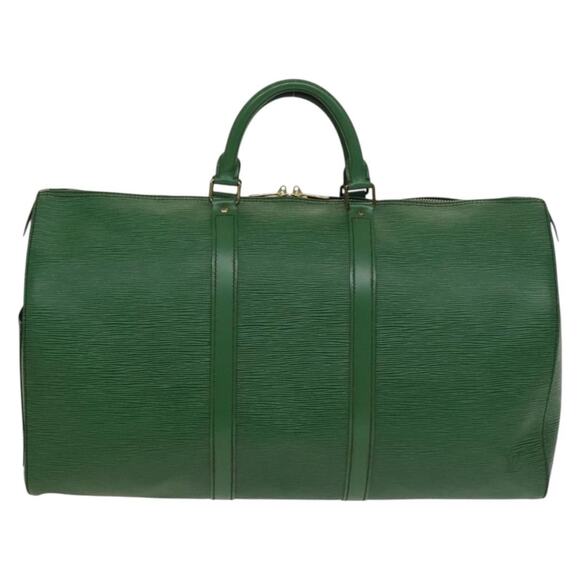LOUIS VUITTON Epi Keepall 50 Boston Bag Green M42964 - Picture 2 of 16